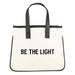 9" Leather Mini Canvas Tote - Be The Light
