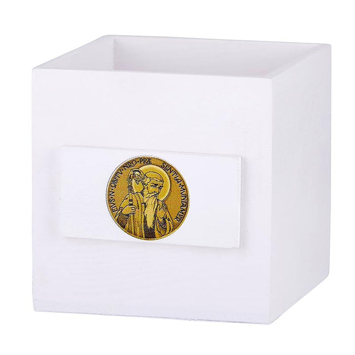 St. Benedict White Cube Catholic Gifts Catholic Presents Gifts for all occassion 