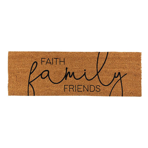Inspirational Coir Doormats - Faith Family Friends