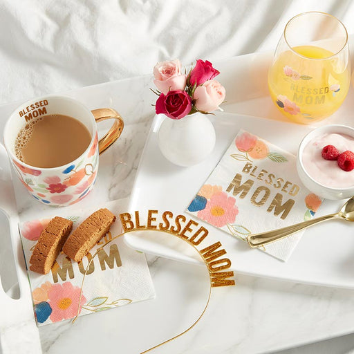 Ceramic Mug - Blessed Mom Mother's Day Gift Birthday Gift for Mom Gift for Wife Inspirational Gift Catholic Gift Christmas Gift