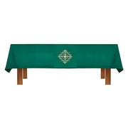 Green Holy Trinity Cross Overlay Cloth Holy Trinity Father, Son and the Holy Spirit Holy Trinity Catholic items Holy Trinity keepsake