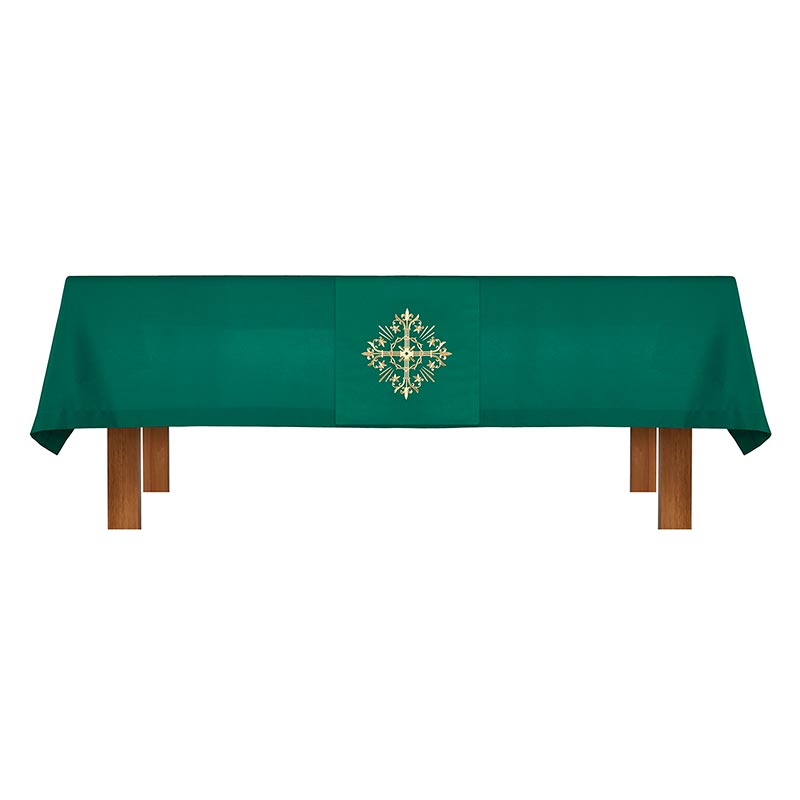 Green Holy Trinity Cross Overlay Cloth Holy Trinity Father, Son and the Holy Spirit Holy Trinity Catholic items Holy Trinity keepsake