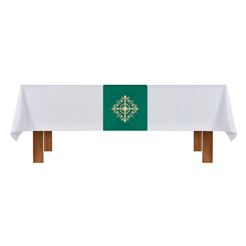 Green Holy Trinity Cross Overlay Cloth Holy Trinity Father, Son and the Holy Spirit Holy Trinity Catholic items Holy Trinity keepsake