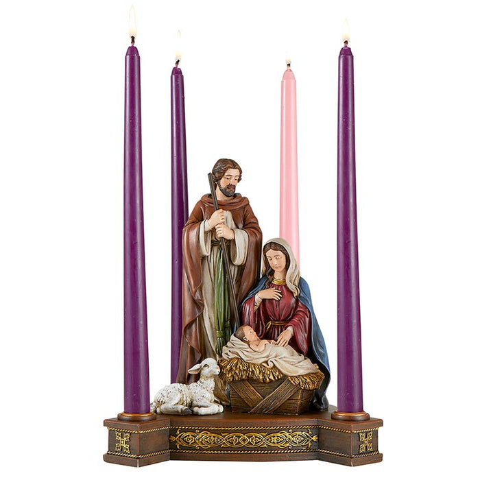 Holy Family Advent Candleholder Catholic Gifts Catholic Presents Gifts for all occasion Housewarming Present