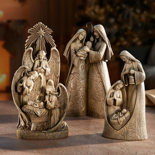 10" H Holy Family Nativity Statue 10'' Holy Family Statue Christmas Statues Christmas Decor Christmas Presents