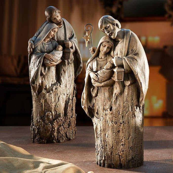 Figura de resina de Natividad de la Sagrada Familia de 17" de alto