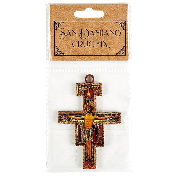 Crucifijo San Damián de 6" - 6 piezas por paquete