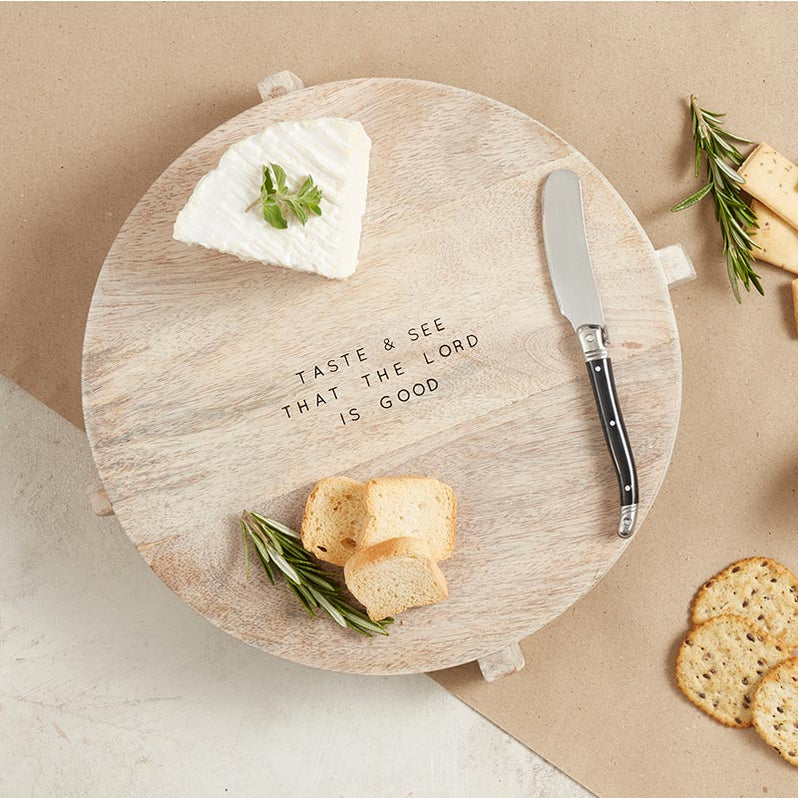 Mango Wood Charcuterie Board Taste and See — Agapao Store