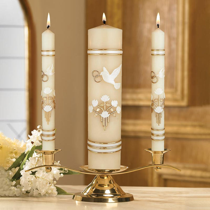 Wedding Candle - Dove and Ring Weddings Wedding Symbols Anniversary Symbols Anniversary Present Wedding Present