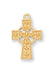 Cross in Gold Over Sterling Silver with 13" Gold Plated Chain