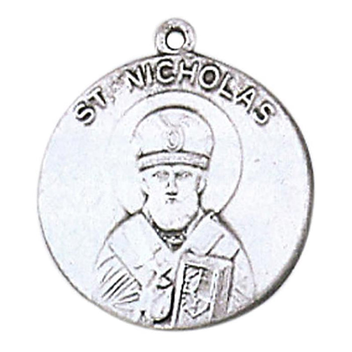 St. Nicholas Sterling Silver Medal Necklace