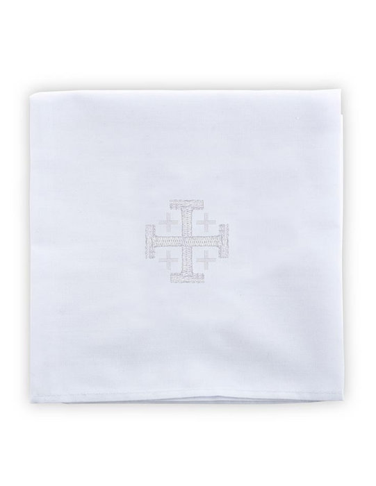 Corporal de algodón con cruz de Jerusalén, 4 piezas por paquete