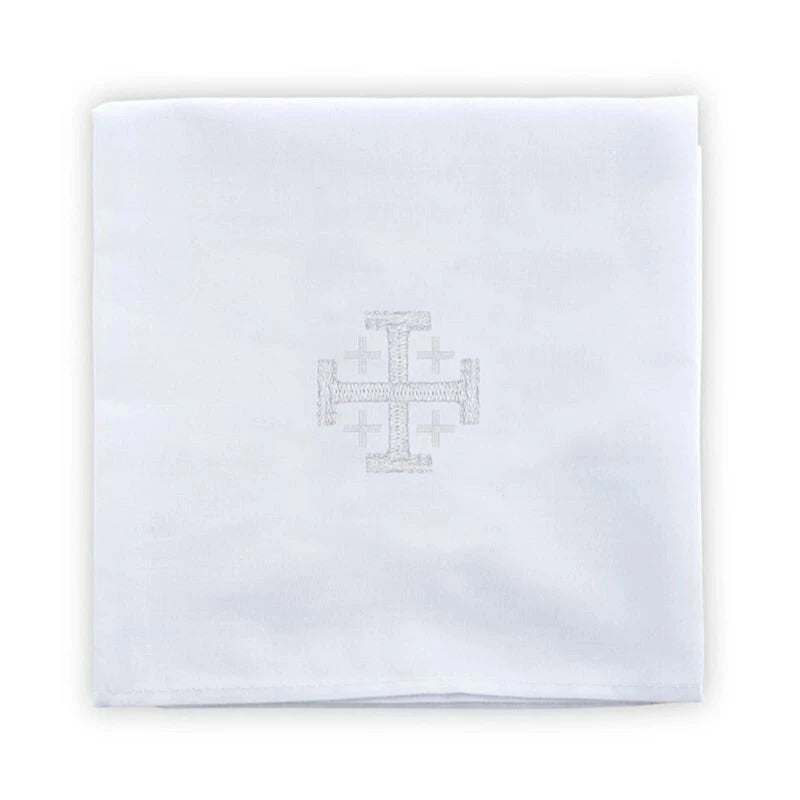 Jerusalem Cross Linen Corporal - 4 Pieces Per Package
