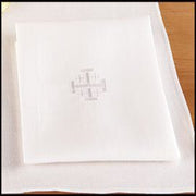 Jerusalem Cross Linen Lavabo Towel - 4 Pieces Per Package