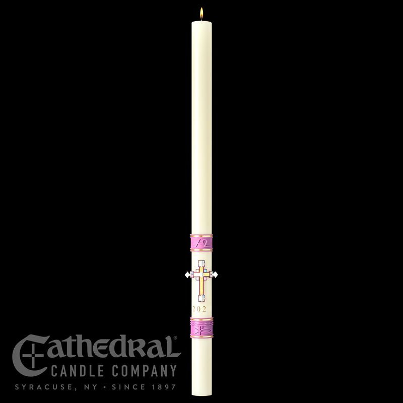 Jubilation Paschal Candle - Cathedral Candle - Beeswax