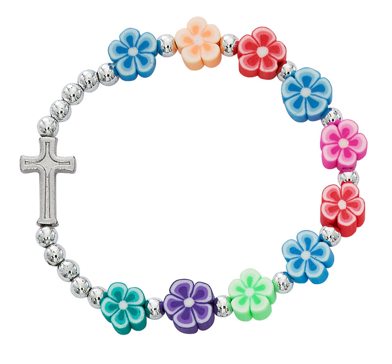 Kid's Multi Color Flower Bracelet