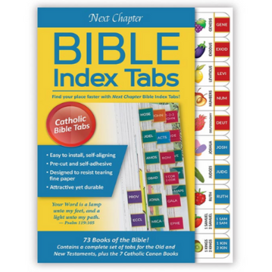 9" H Kids Bible Tabs - Catholic Version