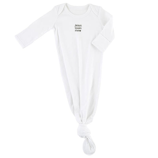 Knotted Baby Gown - Jesus Loves Me