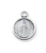 Miraculous Medal Sterling Silver with 16" Rhodium Plated Chain
