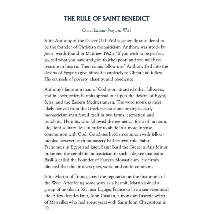 St. Benedict - Prayer Book | 12 Pcs. Per Package