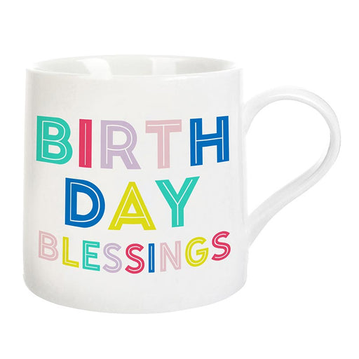 Large Ceramic Mug - Birthday Blessings