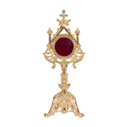 Large French Style Reliquary Large 2 3/4"opening French style reliquary Gold Plated Large French Style Reliquary