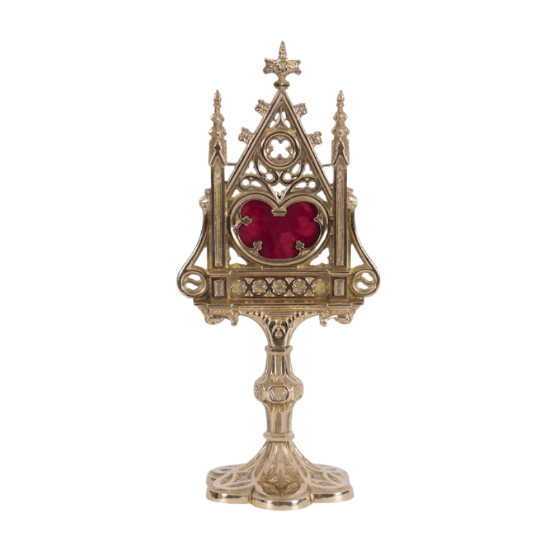 Large Gothic Reliquary Large Brass Gothic Reliquary