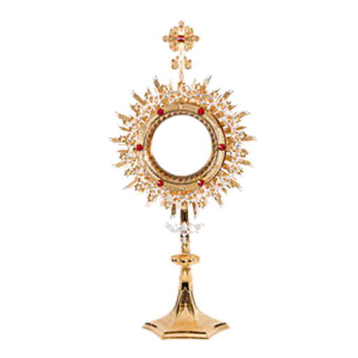 Large Monstrance and Glass Enclosed Luna