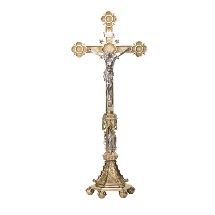 Large Traditional Gothic Style Altar Crucifix