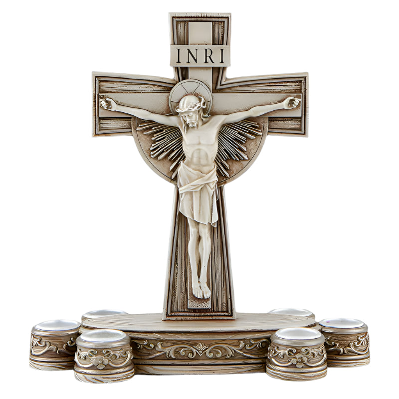 Lenten Crucifix Candle Holder