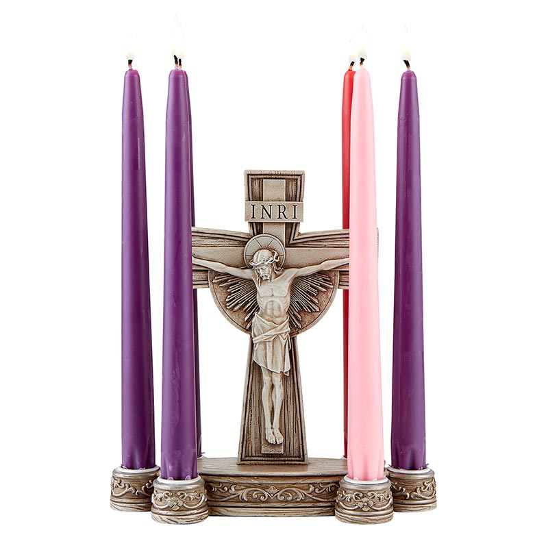 Lenten Crucifix Candle Holder