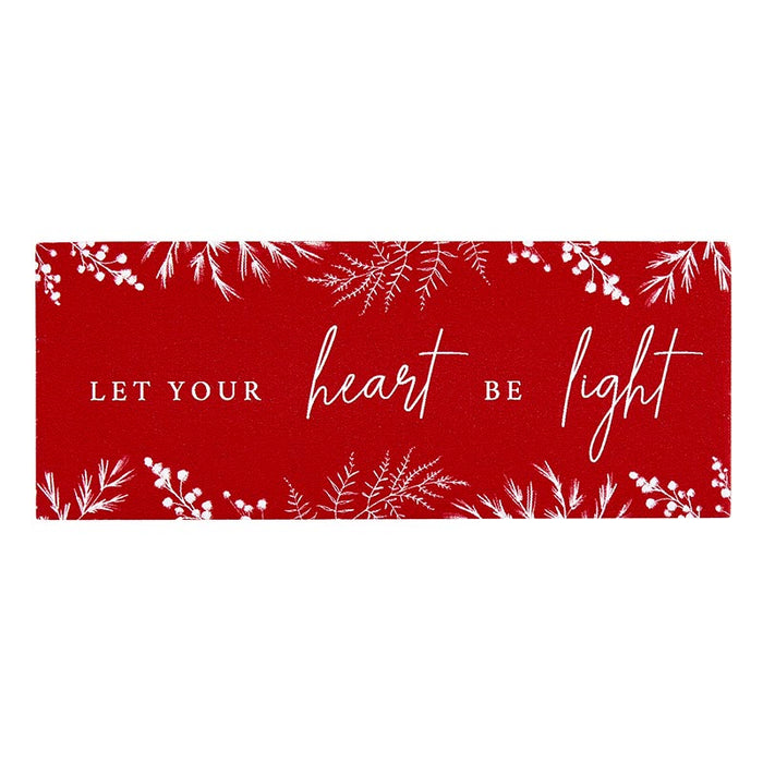 Let Your Heart Be Light Standing Block Tabletop Decor - 2 Pieces Per Package