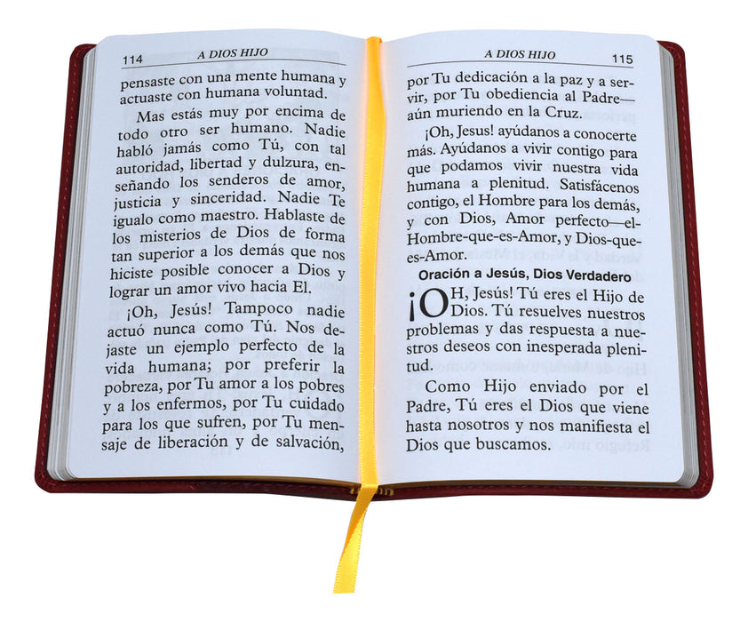 Libro Catolico De Oraciones - Burgundy - 2 Pieces Per Package