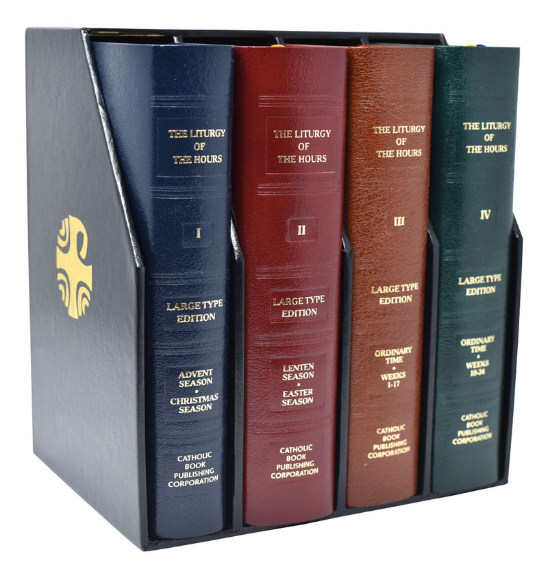 Liturgy Of The Hours (Set Of 4) Large Type Leather
