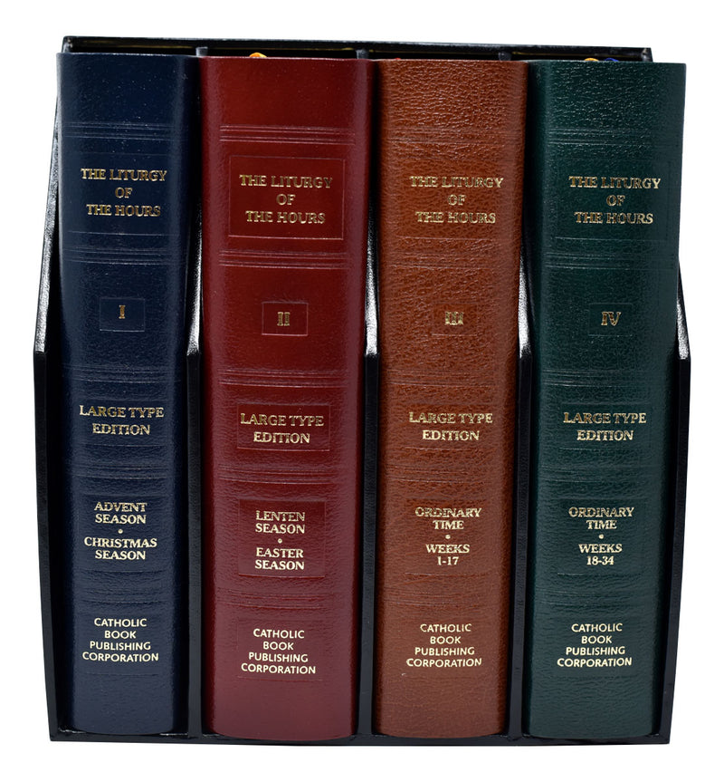 Liturgy Of The Hours (Set Of 4) Large Type Leather