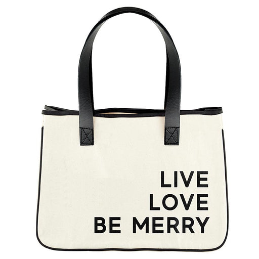 Live Love Be Merry Mini Holiday Canvas Tote - 1 Piece Per Package