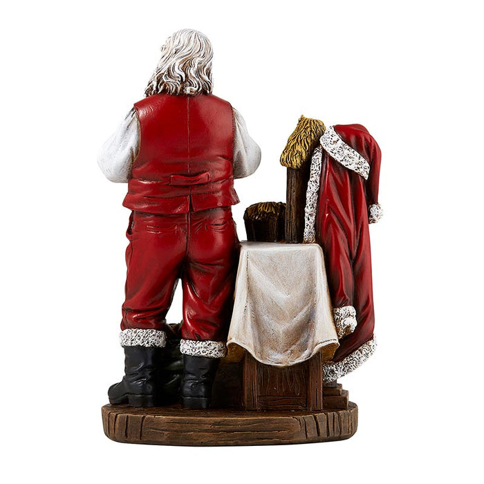 8" Figurine Santa Adoring Baby Jesus Christmas Gift Christmas Season Decor Christmas Celebration Christmas Symbols