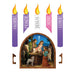 Magnetic Advent Wreath - 4 Pieces Per Package