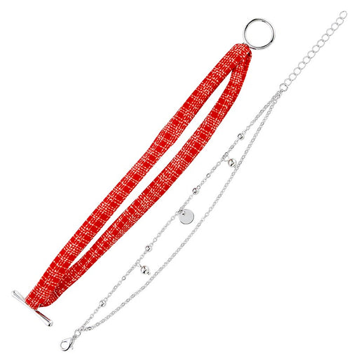 Merry Fabric Bracelet Set - 2 Sets Per Package