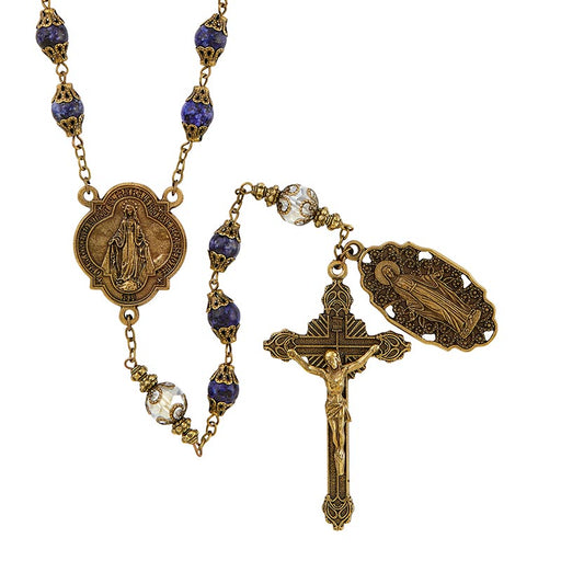 Miraculous Medal Vintage Rosary