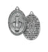 Miraculous Medal with Hail Mary Pewter