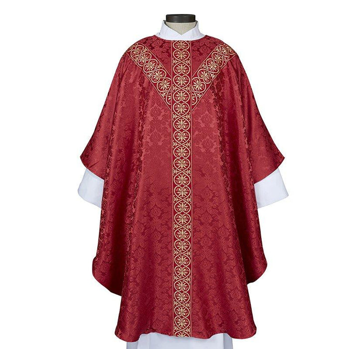 Monreale Collection Semi-Gothic Chasuble (Red)