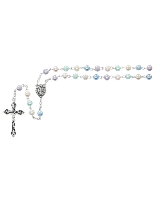 Multi Color Pearl Beads Miraculous Medal Catholic Gifts Catholic Presents Gifts for all occasion Rosary