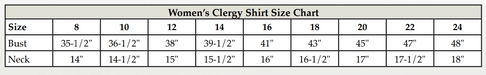 Murphy Robe Apparel Size Chart
