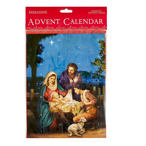 Nativity Advent Calendar- 12 Pieces Per Package