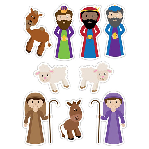 Nativity Stickers - 12 Pieces Per Package