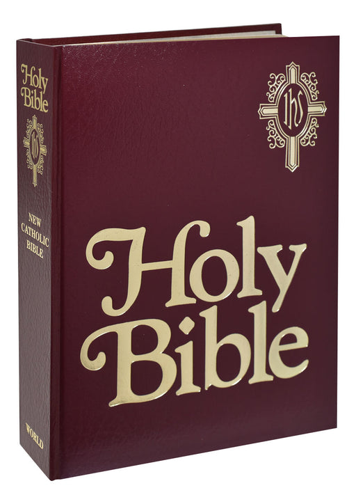 New Catholic Bible Family Edition - Burgundy