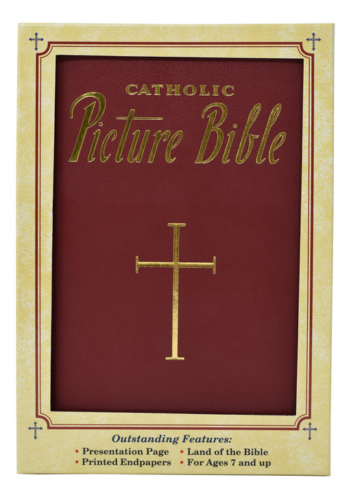 New Catholic Picture Bible - Burgundy