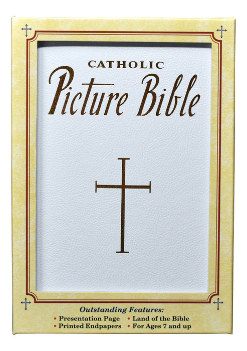 New Catholic Picture Bible - White