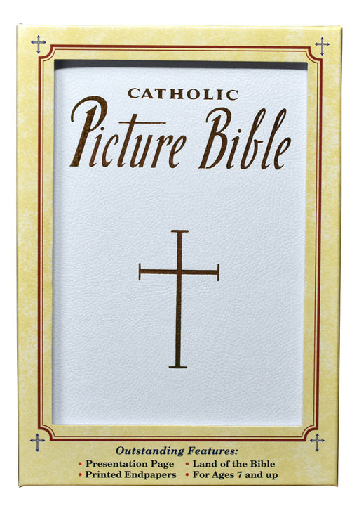 New Catholic Picture Bible - White